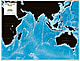 Indischer Ozean Meeresrelief 91 x 73cm