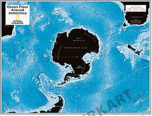 Antarctica Ocean Floor 91 x 73cm