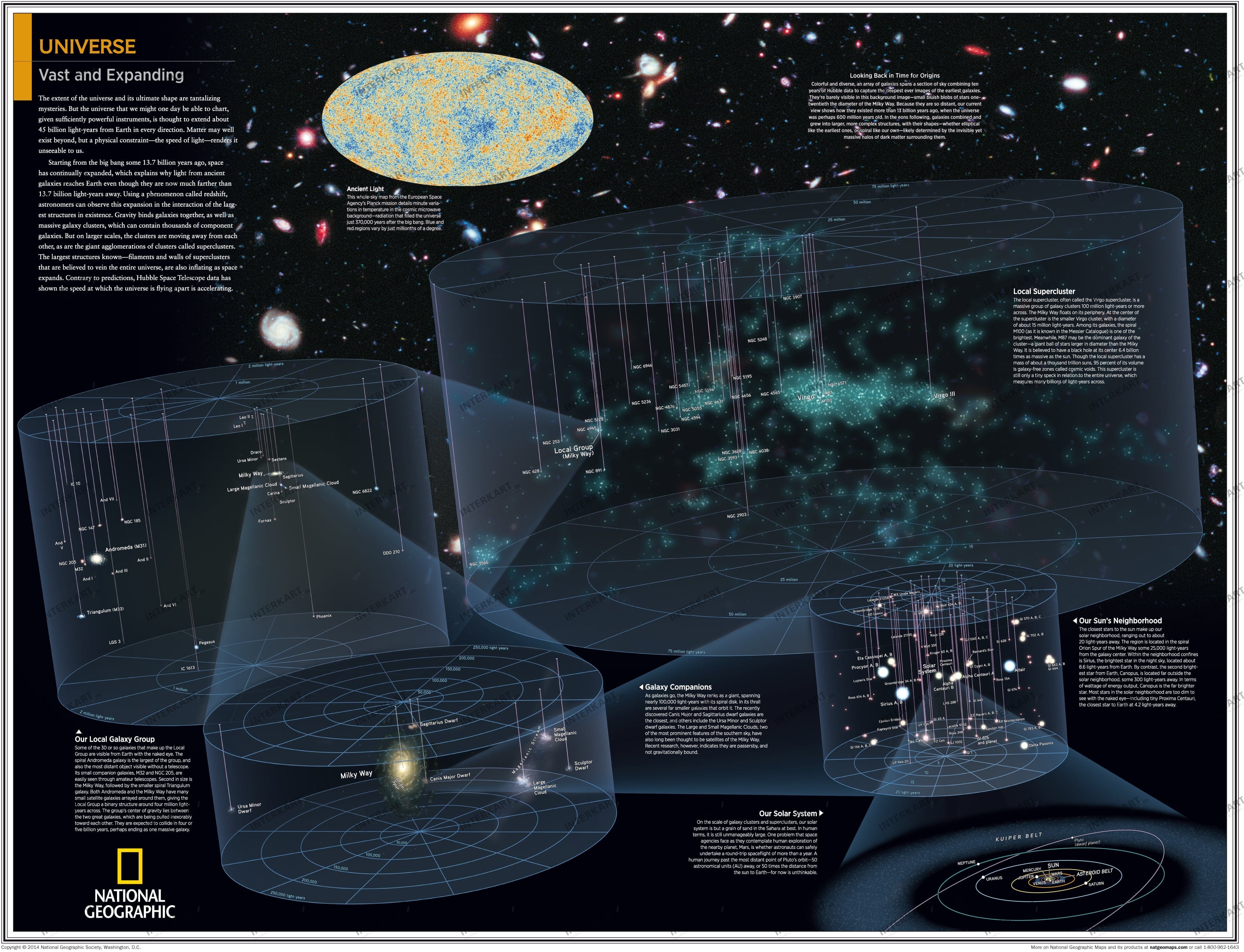 Universe Map 91 x 73cm