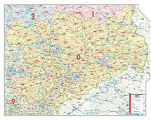 Postcode zone map for business to pin and mark