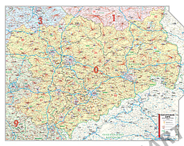 German Post Code Layout Postcode Zone 0
