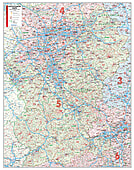 Postleitzahlenkarte 5- Stellig Zone 5