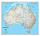 Australien Landkarte von National Geographic