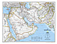 Mittlerer Osten Landkarte National Geographic
