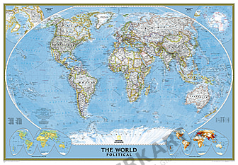 Politische Weltkarte (Großformat)