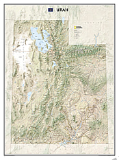 Utah Landkarte von National Geographic