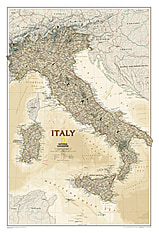Italien Landkarte Executive von National Geographic