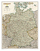  Deutschland Landkarte Executive antiker Stil von National Geographic