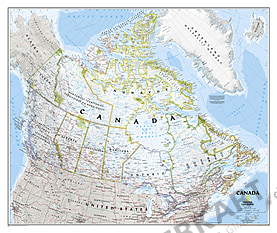 Kanada Landkarte als Poster von National Geographic