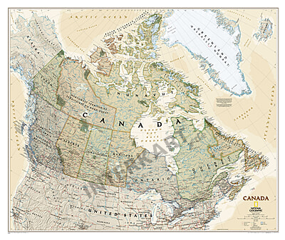 Kanada Landkarte Executive 96 X 81cm