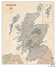 Executive landkort over Skotland