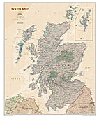 Schottland Landkarte - Karte als Poster - executive