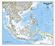 Südost Asien Landkarte - Karte als Poster von National Geographic