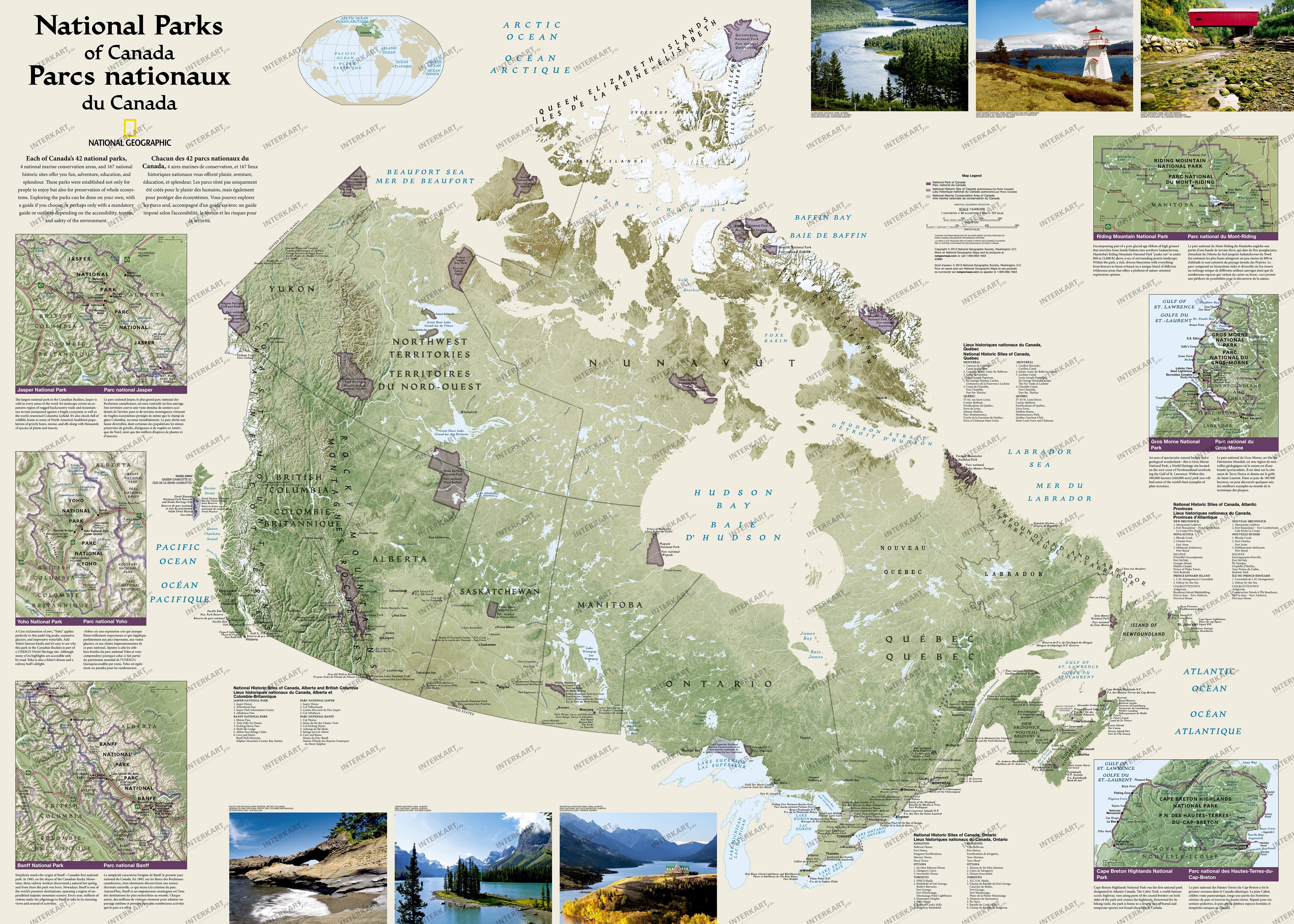 Poster der National Parks in Kanada von National Geographic
