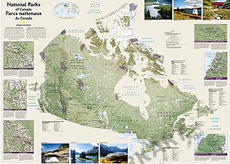 Poster der National Parks in Kanada von National Geographic