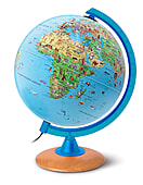 Kinderleuchtglobus mit blauem Meridian