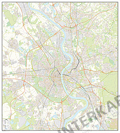 Stadtplan Köln 147 x 161cm