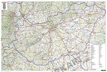 Ungarn Landkarte