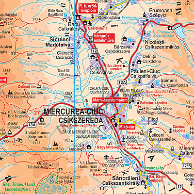 Landkarte Sud Ost Transsilvanien Siebenburgen Rumanien 82 X 108cm