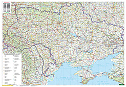 Ukraine und Moldawien Karte 135 x 95cm