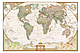 World map executive english antique style as wallpaper