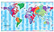 Weltkarte Zeitzonen 1:40 Mio 105 x 60cm
