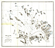 1892 Muir Glacier Alaska Map 48 x 43cm