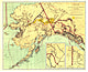 1898 Gold- und Kohlefelder von Alaska 77 x 63cm