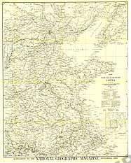 1900 Map Of North Eastern China 76 x 94cm