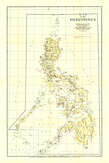 1905 Philippinen Karte 61 x 91cm