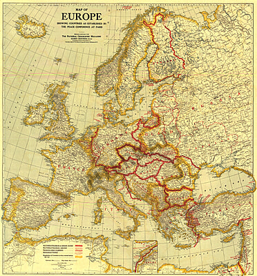 Ngs 1921 Europe Map