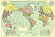 1932 Weltkarte 96 x 66cm