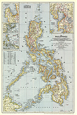 Philippinen Karte 44 x 66cm
