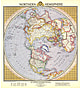 1946 Northern Hemisphere Map 54 x 61cm 