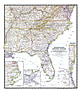 1947 Southeastern United States Map from National Geographic