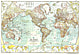 1957 Weltkarte 106 x 73cm