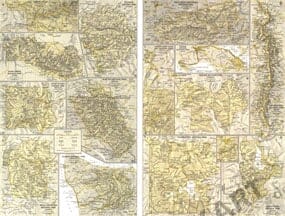 1958 National Parks Map Side 2 from National Geographic