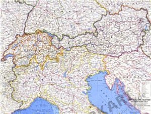 map of italy switzerland and austria Ngs 1965 Switzerland Austria And Northern Italy Map map of italy switzerland and austria
