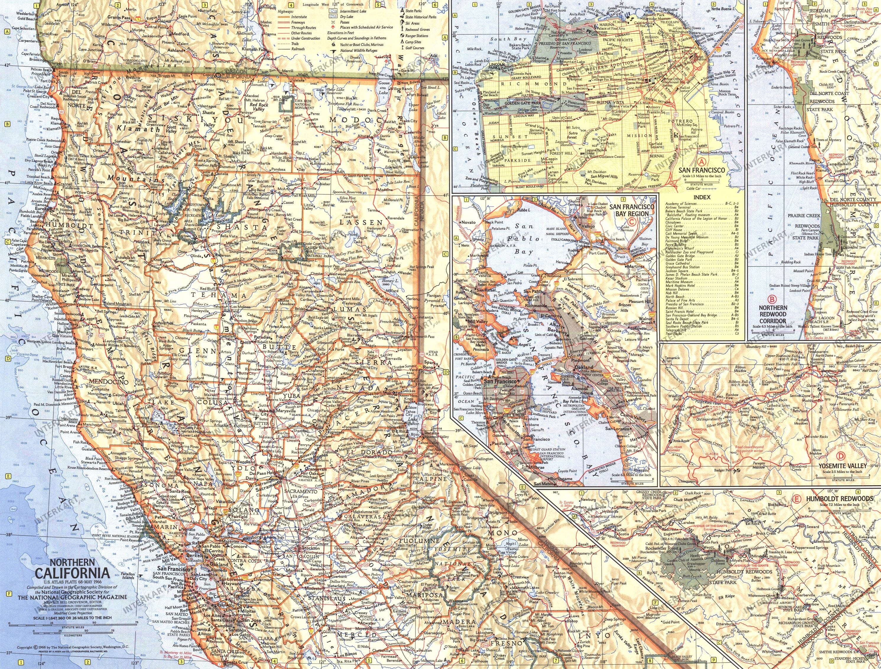 1966 Northern California 51 x 38cm