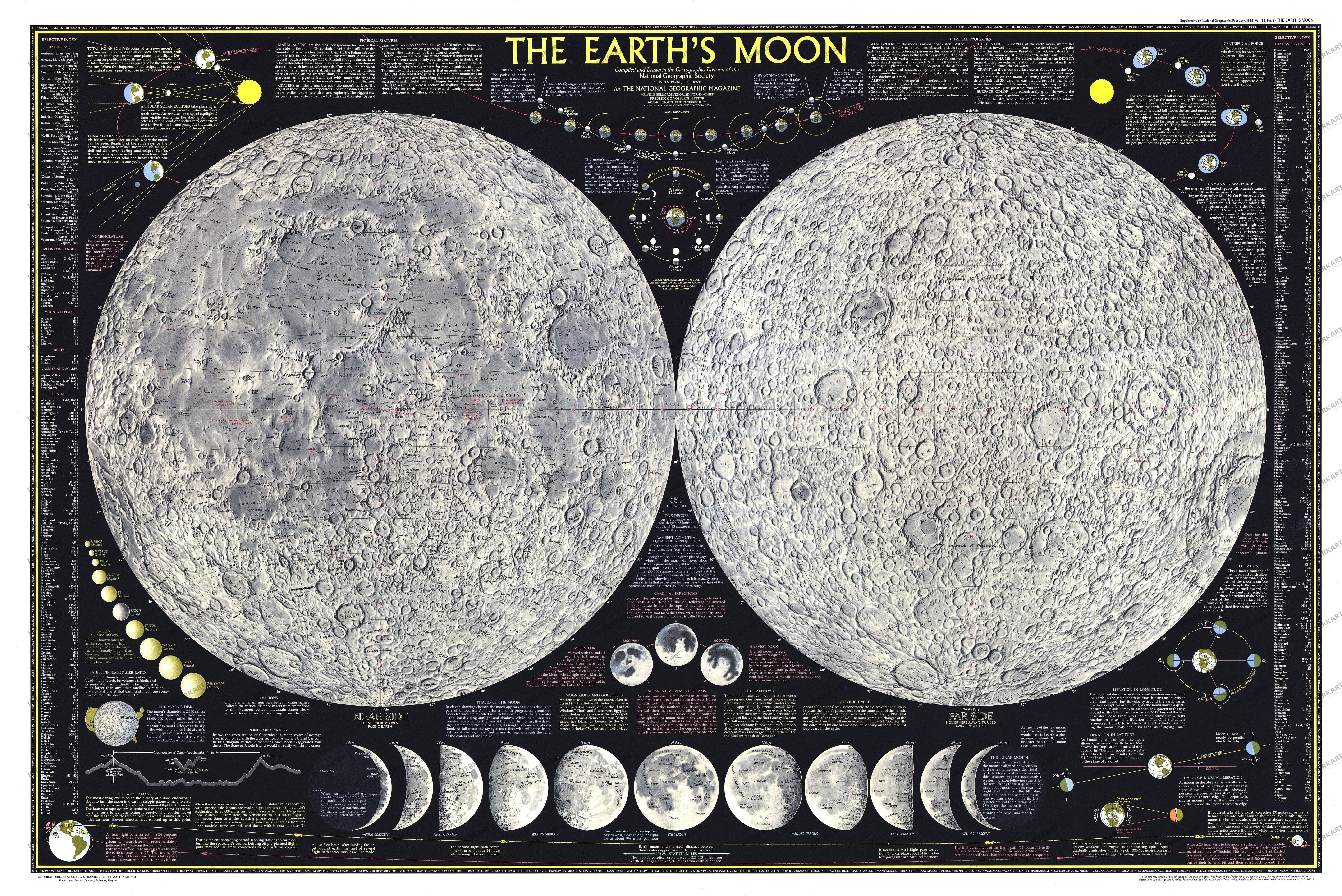 1969 Earth Moon 107 x 71cm