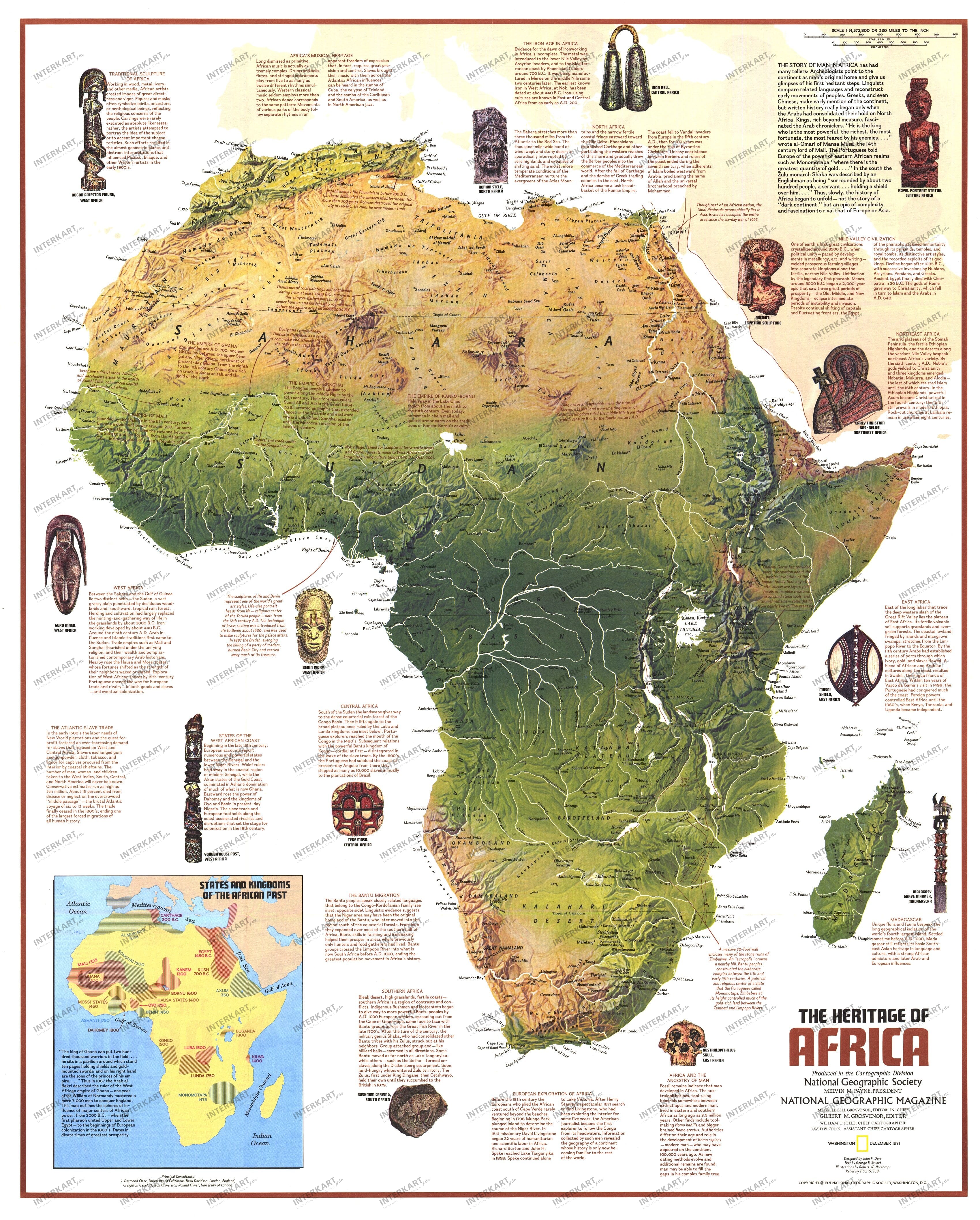 1971 Heritage Of Africa 57 x 71cm