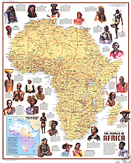 1971 Die Völker Afrikas 57 x 71cm