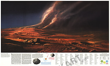 1973 - Das staubige Gesicht des Mars 96 x 58cm