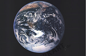 1973 Erde aus dem Weltraum 86 x 57cm