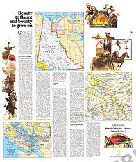 1978 British Columbia, Alberta And The Yukon Territory Map Side 2 National Geographic