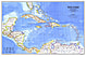 1981 Vestindien og Mellemamerika Kort 85 x 57cm