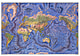 1981 Weltkarte Meeresrelief 106 x 73cm