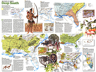 1983 Tiefer Süden Karte Seite 2 - 69 x 51cm