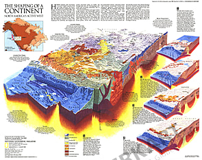 1985 Die Struktur eines Kontinents 57 x 46cm
