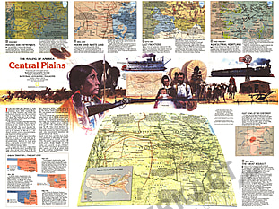 1985 Central Plains Map Side 2  National Geographic